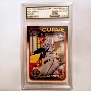 Paul Skenes Pro Debut Rookie Card #PD140 2024 GMG Graded 10 Gem Mint